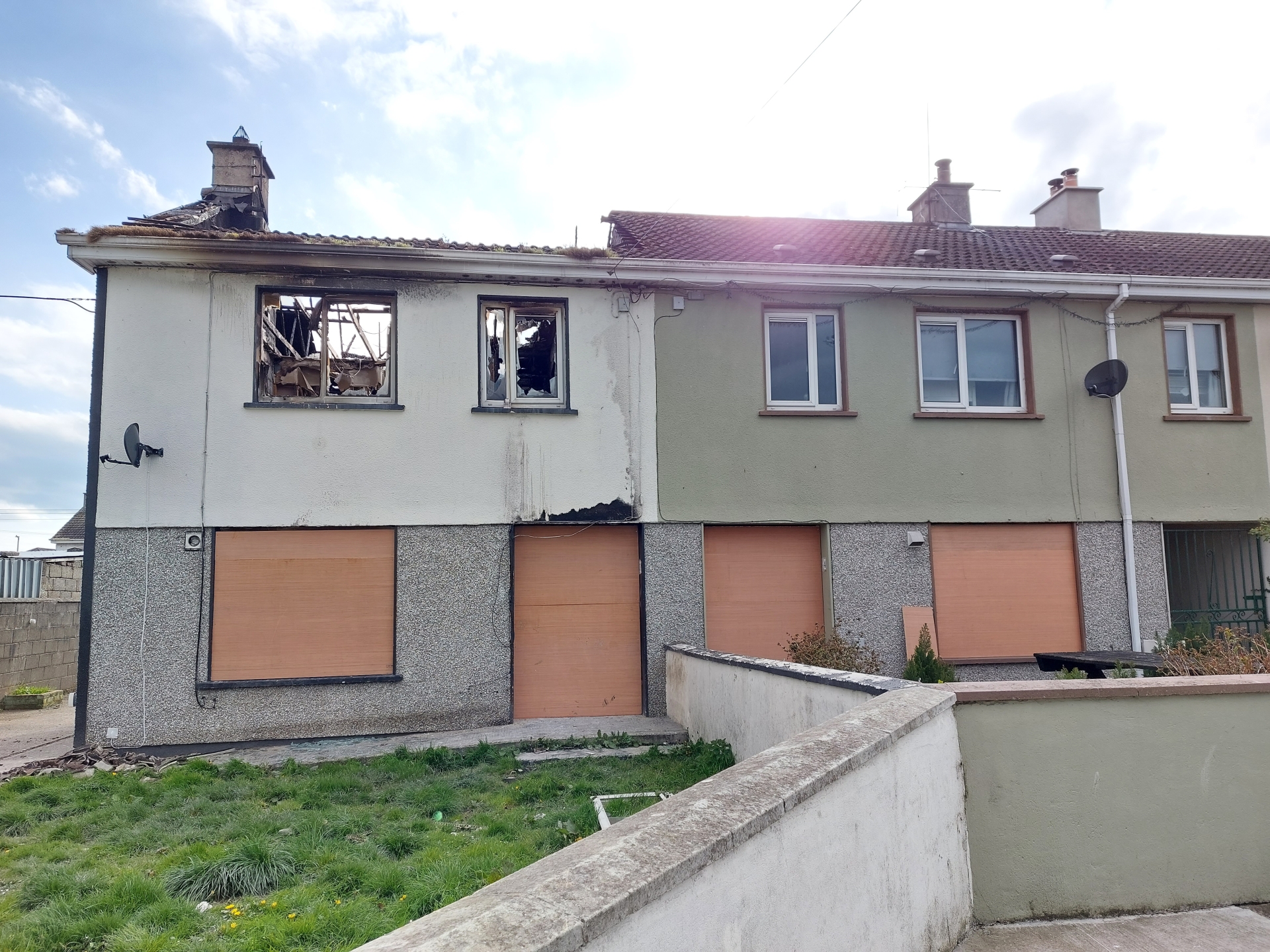 Insurance paperwork underway over burnt Laois houses