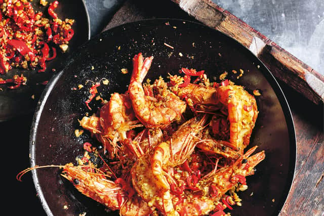 Jeremy Pang’s salt and Sichuan pepper prawns recipe