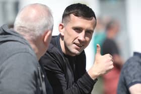 Hearts midfielder Aaron McEneff was at the Brandywell on Saturday to watch two of his old teams, Don Boscos and Derry City, in action. Pic by Tom Heaney, nwpresspics.