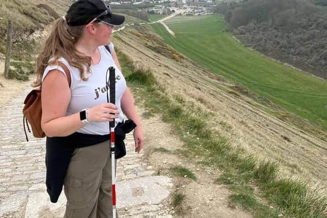 “I went to see my consultant and was diagnosed with a rare condition called Leber congenital amaurosis, an eye disorder that impacts the retina, when I was 27.”