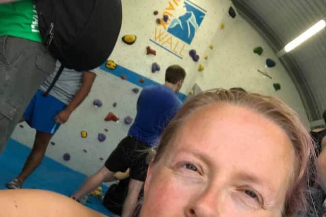 With characteristic confidence, the single mum-of-two, of Fareham, Hampshire, said: “A lot of climbing for me is about taking a leap of faith.”