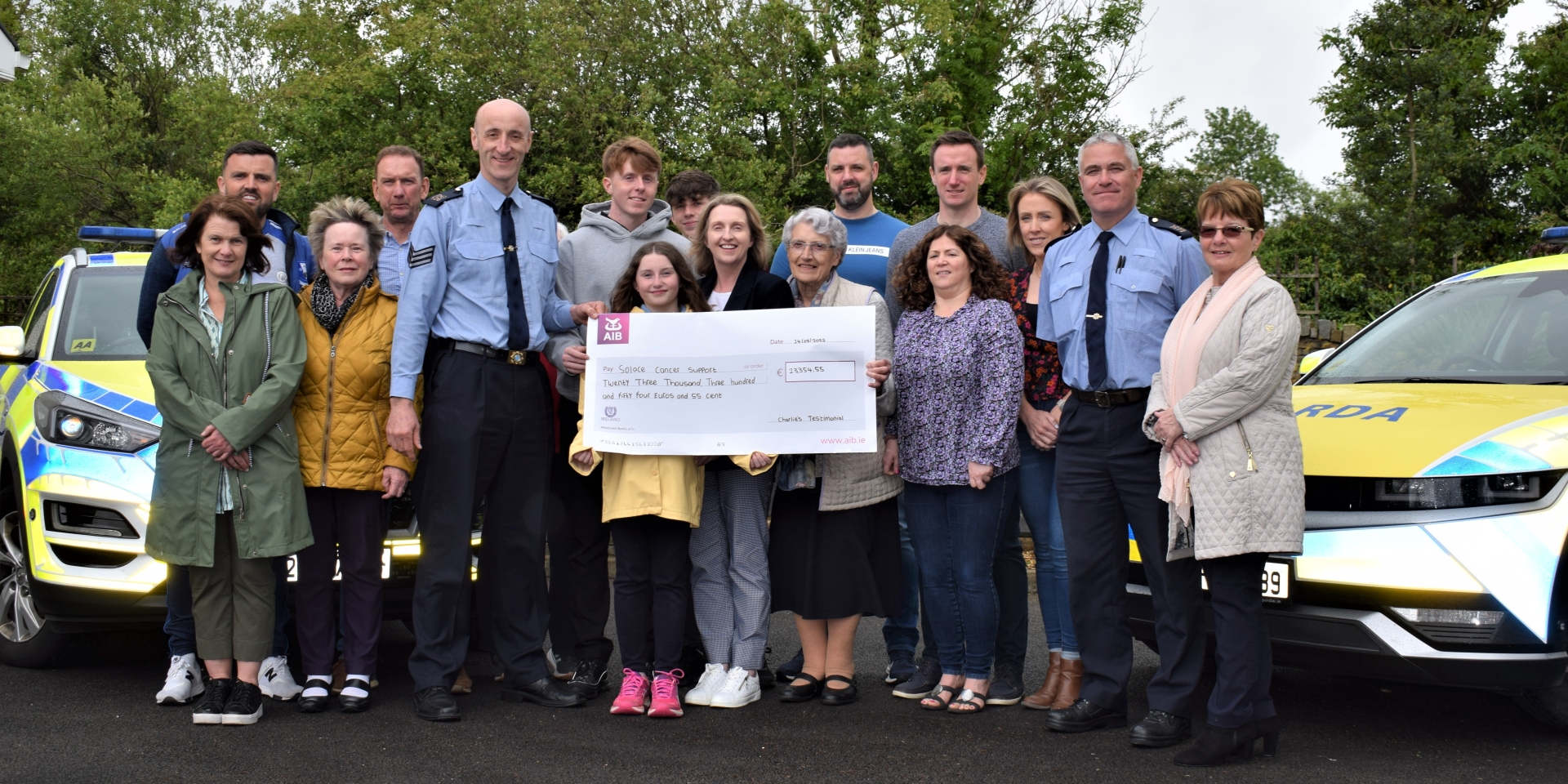 Garda Charlie Gallagher testimonial cheque presentation PHOTOS: Siobhán McNamara