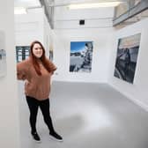 Fine Art Painting graduate Larissa Lane with her project Outside Perspective | PICTURES: Alan Place