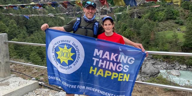 Jennifer Doherty made the trip to Everest base camp with mountaineer Jason Black due to support from the Donegal Centre for Independent Living