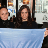 Anna Mazeika(right), organiser of the expo pictured with Natalia Sonewend at a coffee morning for Ukraine earlier this year | PICTURE: Adrian Butler