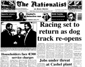 The front page of The Nationalist on December 14, 2002