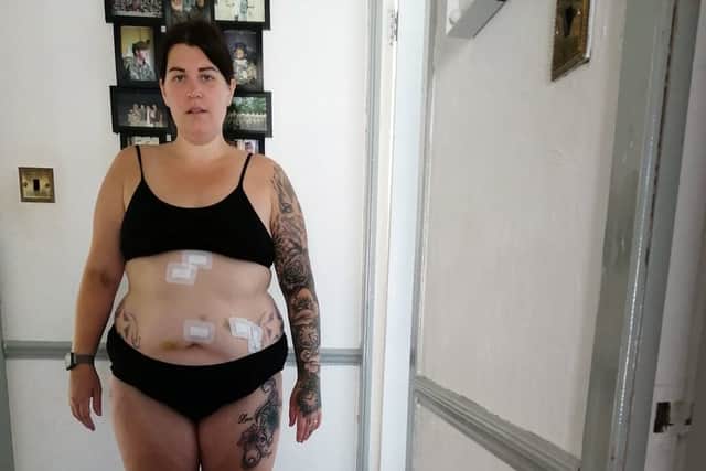 “I’d hide in the kitchen and eat crisps away from my husband. I was so embarrassed.”