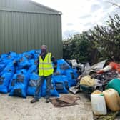 Rubbish gathered by volunteers last in the 2021 edition