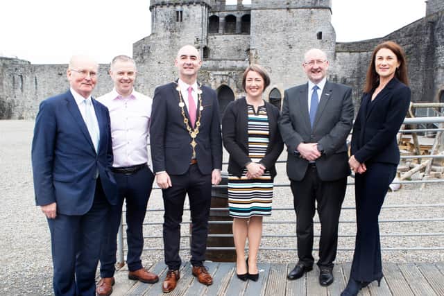 With around 100,000 visitors annually, the towers of King John’s Castle provide panoramic views across Limerick city and the River Shannon.
