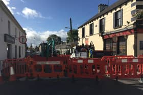 Roadworks in Portlaoise