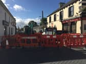 Roadworks in Portlaoise