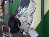 The mural of Richard Harris  at Arthur's Quay