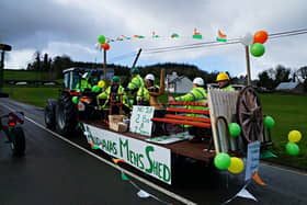 One of the floats from a previous Aughavas St Patrick's Day Parade