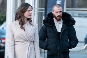 Amanda Kinsella and Sam Keeley in a scene from Kin