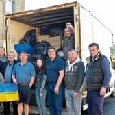 Some of the many volunteers in Rathkeale who worked on the shipment to Poland for Ukrainian refugees