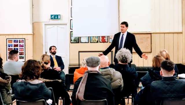 Minister Eamon Ryan, pictured at a public meeting at LYMPA, address members of Limerick City and County Council on Friday | PICTURE: Twitter/@EamonRyan