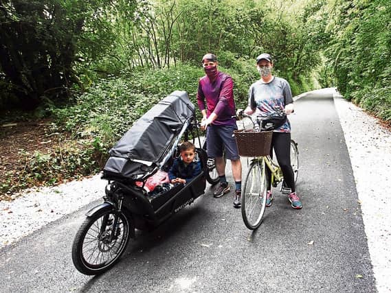 Catherine, Conor and Cillian Hanly, enjoying the Limerick Greenway near Newcastle West last summer | PICTURE: Sean Curtin