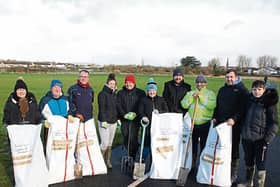 In all, 100 woodland trees and 1,500 hedge trees were planted by a band of volunteers in the new park