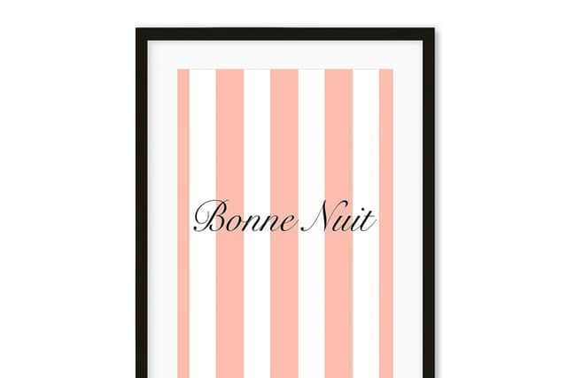 10. Bonne Nuit Pastel French Art Print, from £41.95 (21 x 30cm), Framed and Mounted, Abstract House