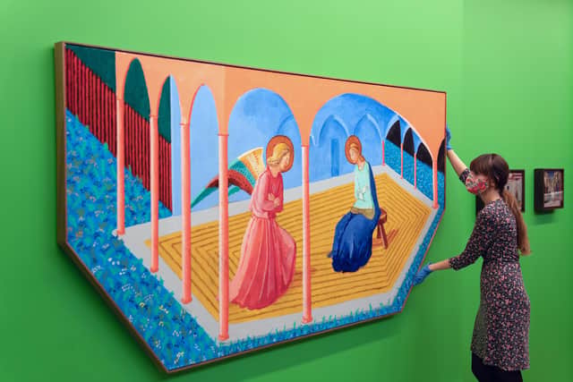 In the Fitzwilliam Museum’s picture galleries, Hockney’s images will be shown in a “series of provocative encounters with works by artists including Vincent Van Gogh, Claude Monet, John Constable and Andy Warhol”, the museum said.