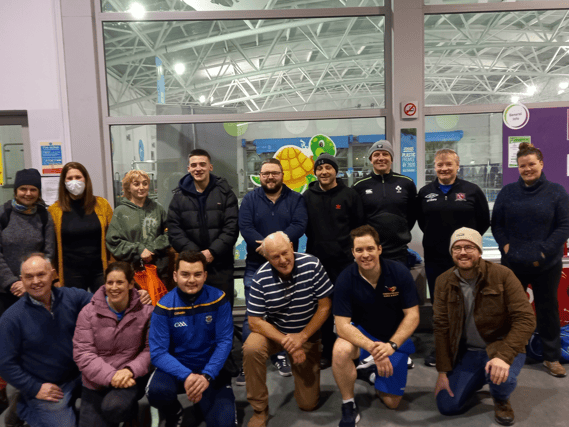 Trainees with some of the instructors
