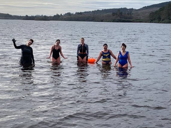 The swimmers are raising money for Donegal Domestic Violence Services