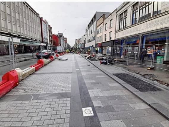 Works to revitalise O'Connell Street are continuing apace