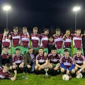 St Columba's celebrate their victory in the Markey Cup final at Templeport, Co Cavan