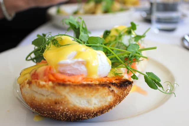 Several variations of Eggs Benedict exist, involving replacing any component except the egg