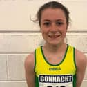 North Leitrim AC's Sarah Mulvaney Kelly who set a new Connacht record in the U14 Girls walk
