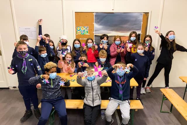 The challenge of creating 5,000 stars was taken up with enthusiasm, and exceeded, she continued, with contributions from individuals and from members of the West Limerick Mental Health Association, Athea Craft Group, Deel Arts Askeaton, Adare Women’s 2020 Club, Crafty Corner Newcastle West and the 11th Limerick Newcastle West Scouts (pictured).