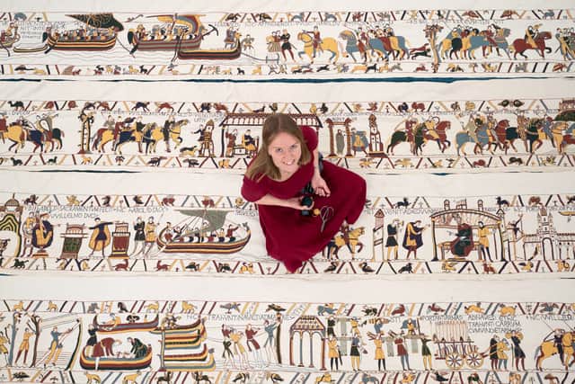 Bayeux Tapestry replica challenge giving grey hairs to primary school ...