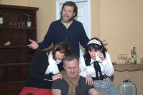 Matt Treacy, Margaret McCormack, Donal Ryan and Liz Kirwin in rehearsal for Thurles Drama Group's Odd Couple