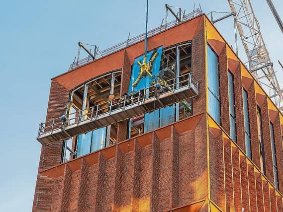 The finishing touches are being put to the exterior of the development at O'Connell Street