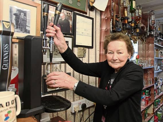 Margaret Carmody, known to one and all as ‘Peg’, can be found behind the counter every day in the family run pub in Hospital