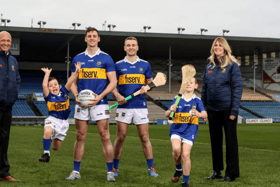 Conor Sweeney and John McGrath pictured in the new jerseys.