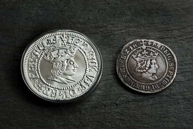 Original coins have been digitised with a scanner to replicate the design, before the damage and wear-and-tear is removed, creating a high definition portrait.