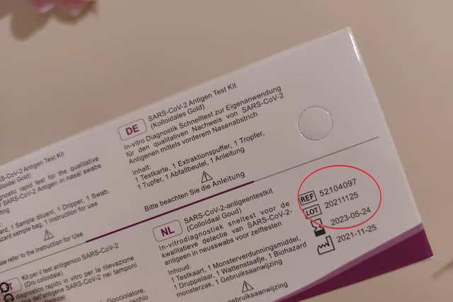 You can find the batch number on the back of the box (see example photo below)