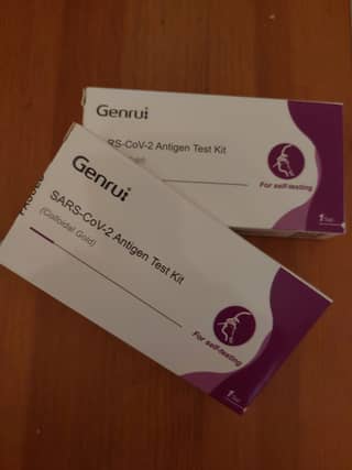 Two specific batches of Genrui antigen tests have been recalled