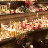 Vigil for Ashling Murphy at Arthurs Quay Park last Friday