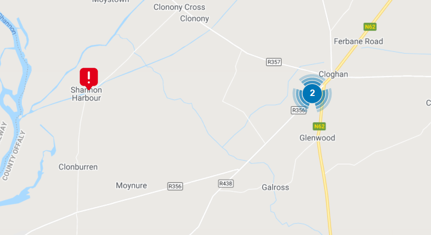 Three areas in Offaly are affected by power outages following Storm Barra