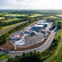 drone view of Portlaoise Plaza by Supermac's.