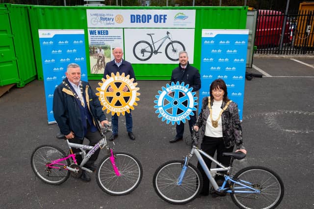 Jason Dempsey (second from right) with representatives of Dún Laoghaire-Rathdown County Council. Picture: Peter Cavanagh