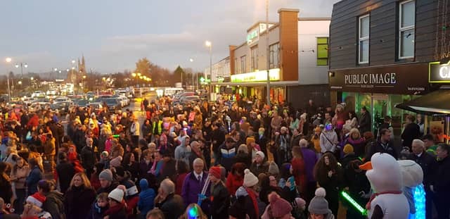 The Christmas lights switch on was due to take place on Sunday