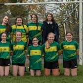 The Clonmel CTI Ladies Football junior team who recorded a win over Coláiste Phort Láirge recently.