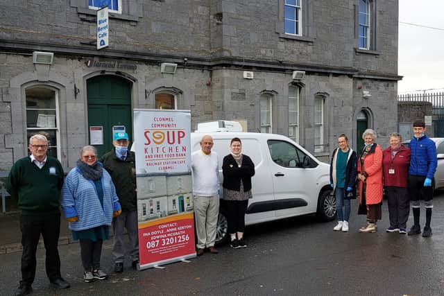 Clonmel Food Bank volunteers donated new 'souped' up refrigerated van
