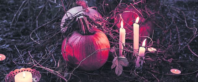 According to Irish mythology, Samhain (like Bealtaine) was a time when the 'doorways' to the otherworld opened, allowing supernatural beings and the souls of the dead to come into our world