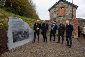 Mayor Daniel Butler, Minister of State Patrick O'Donovan, Deputy Brian Leddin, MInister of State Niall Collins and Gordon Daly, LCCC at the official opening | PICTURES: Sean Curtin / True Media