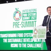 Minister for Agriculture, Food and the Marine, Charlie McConalogue, TD; speaking at the UN Food Systems Pre-Summit in Rome, July 2021