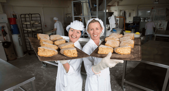 Maura and Siobhan Kearney of Kearney's Home-Baking, Ballyhahill who runners-up in Ireland in the Tiptree World Bread Awards